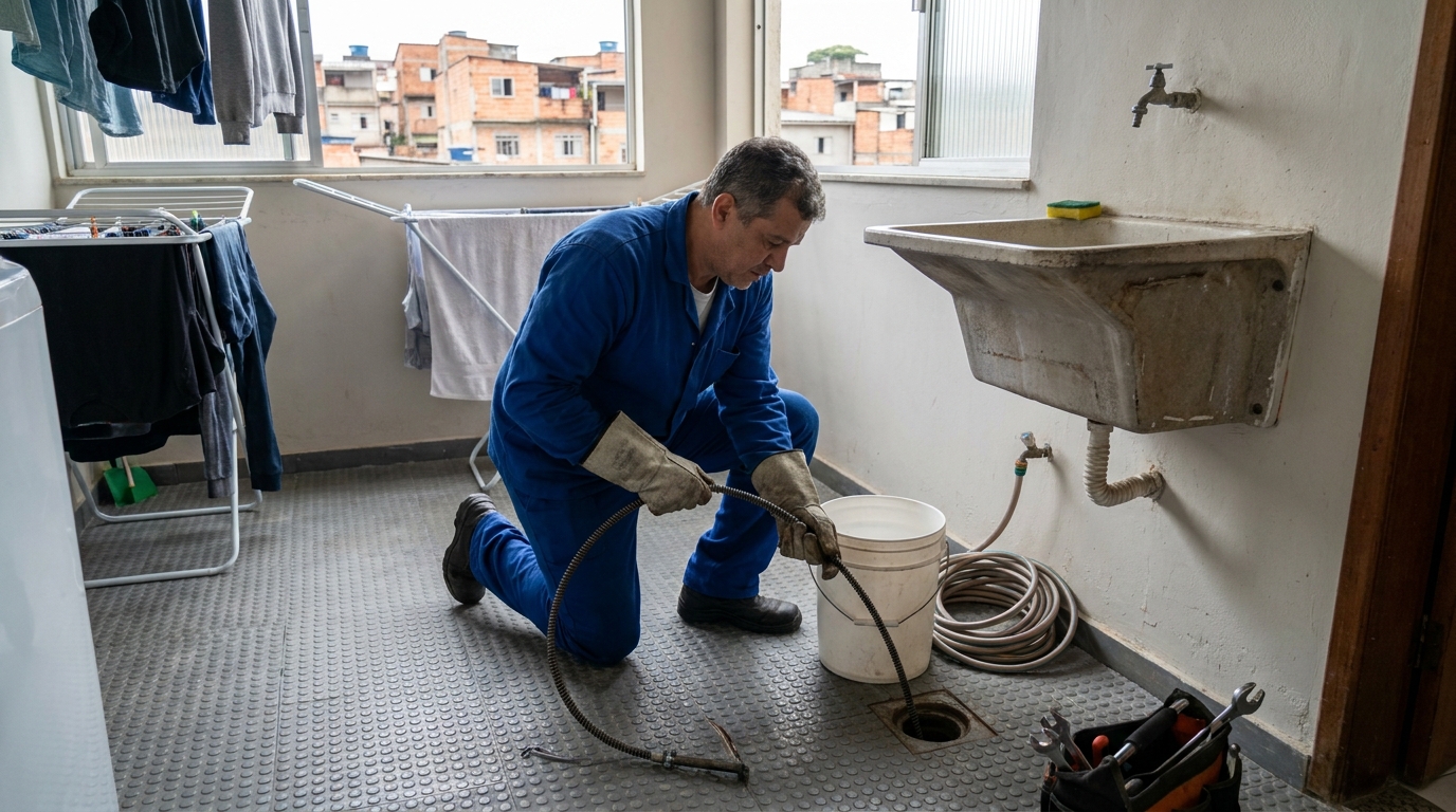 Desentupimento de ralo na área de serviço Perto de Mim